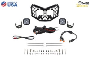Can-Am Maverick X3 LED Grille Kit - Diode Dynamics - Pro - White - `17-`25